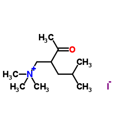 2-Acetyl-4-methylpentyltrimethylammonium-iodide